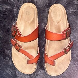 Time and Tru Brown Sandals